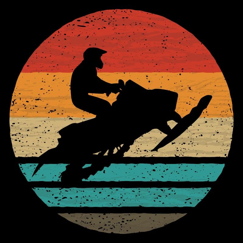 Snowmobile Retro Style Vintage