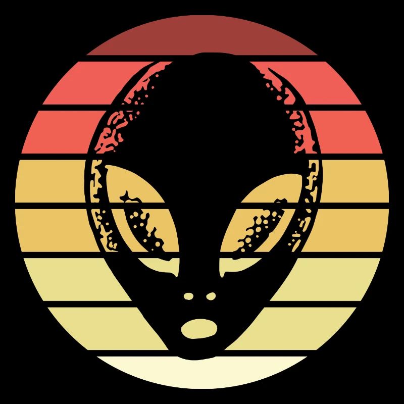 Alien Retro Style Vintage