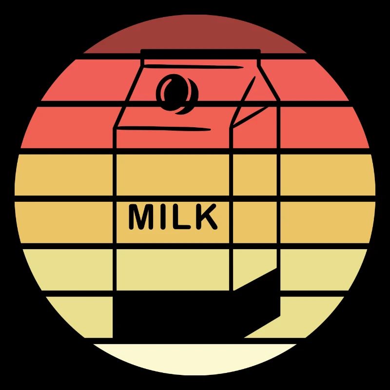 Milchkarton Retro Style Vintage