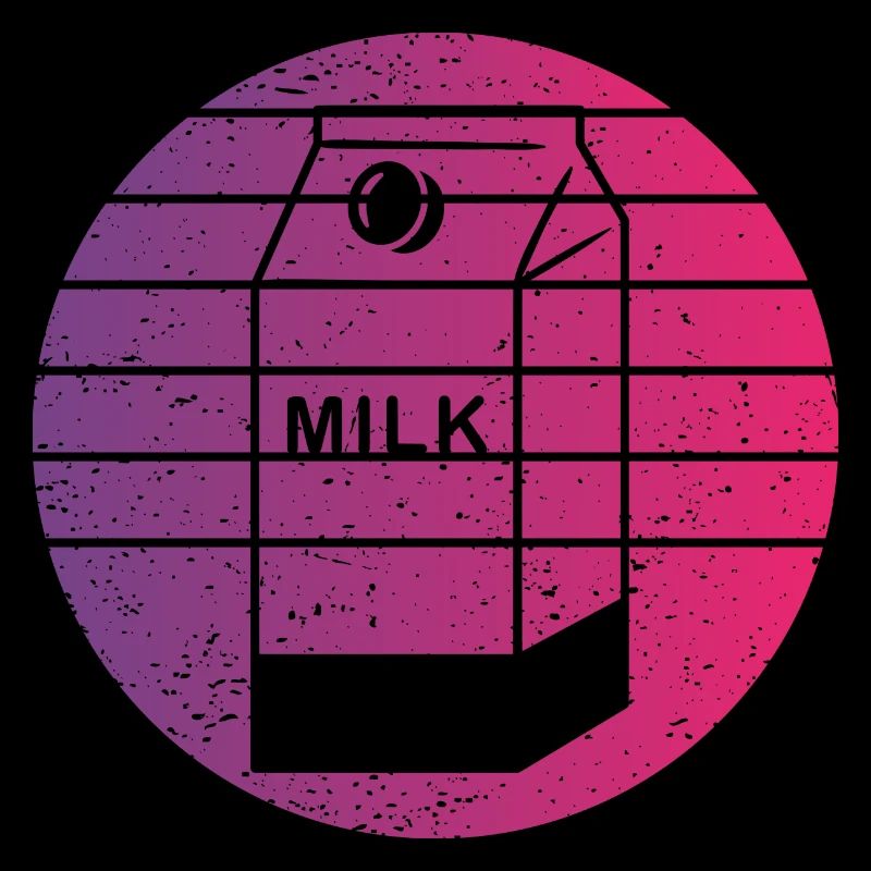 Milchkarton Retro Style Vintage