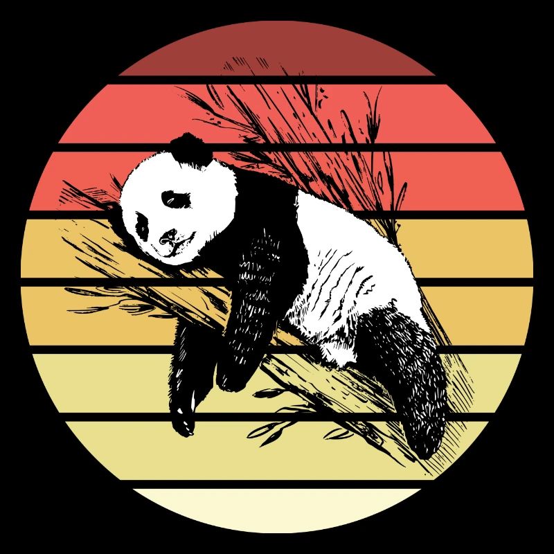 Panda Retro Style Vintage