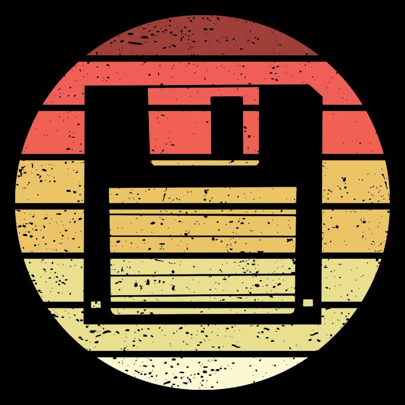 Floppy Retro Style Vintage