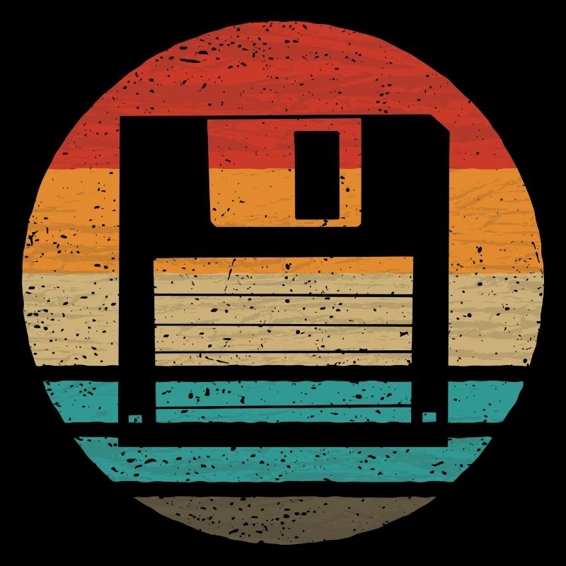 Floppy Retro Style Vintage