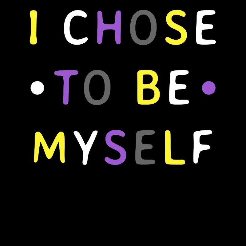 Nonbinary Pride Enby LGBTQ Own Decision