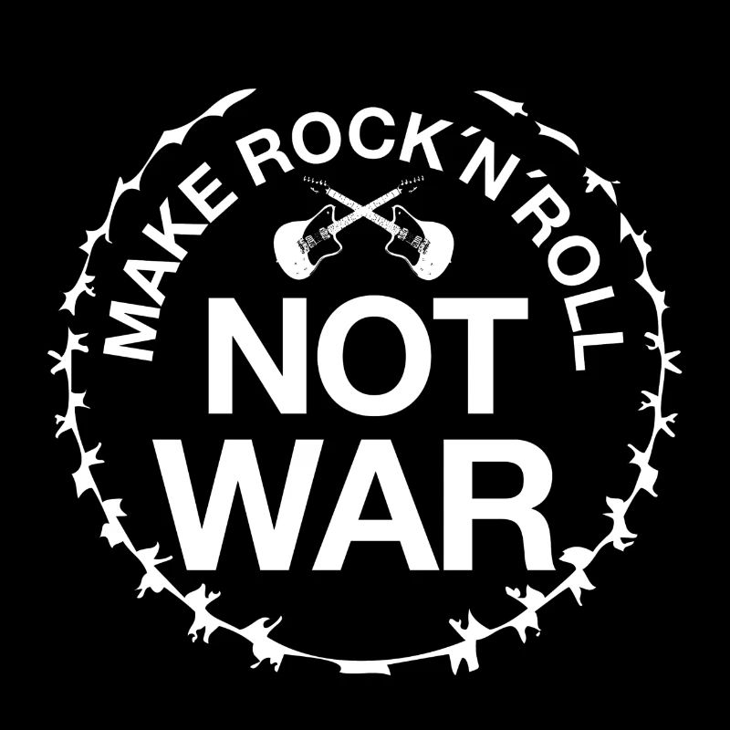 Faire le logo Rock'n'Roll Not War Round
