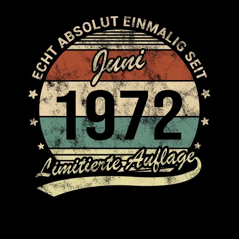 Absolut Einmalig Seit Juni 1972 Geburtstag