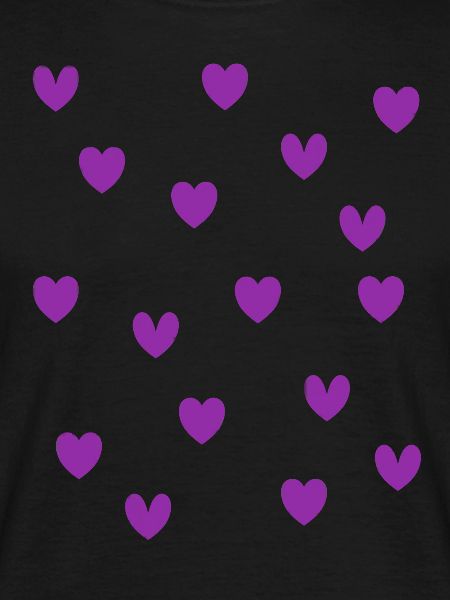 Cœurs violets