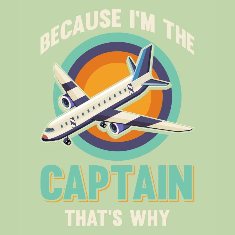 Parce que je suis le commandant de bord Pilot Flight Captain Flyer