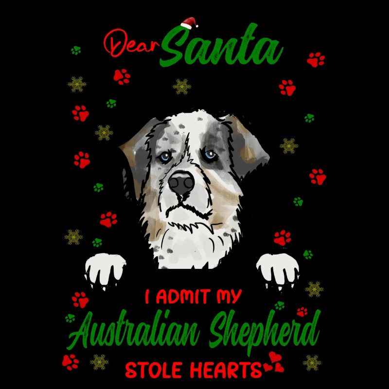 Australischer Schäferhund Hund Weihnachten Hundera