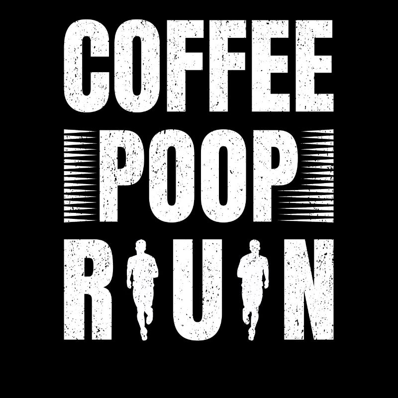 Coffee Poop Run Funny Runner Marathon