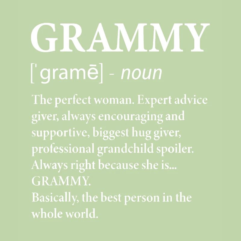 Grammy-Definitions-Oma - lustige Großmutter