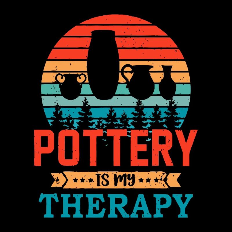 Retro Sunset Design Pottering Gift for Funny Potte