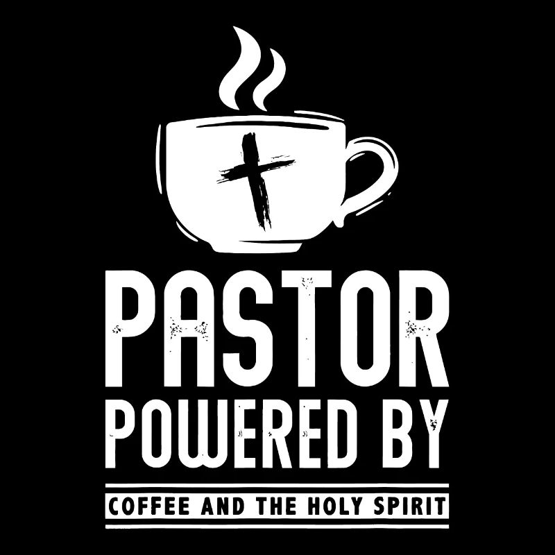 Pastor Powered Kaffee und der Heilige Geist Funny Pa