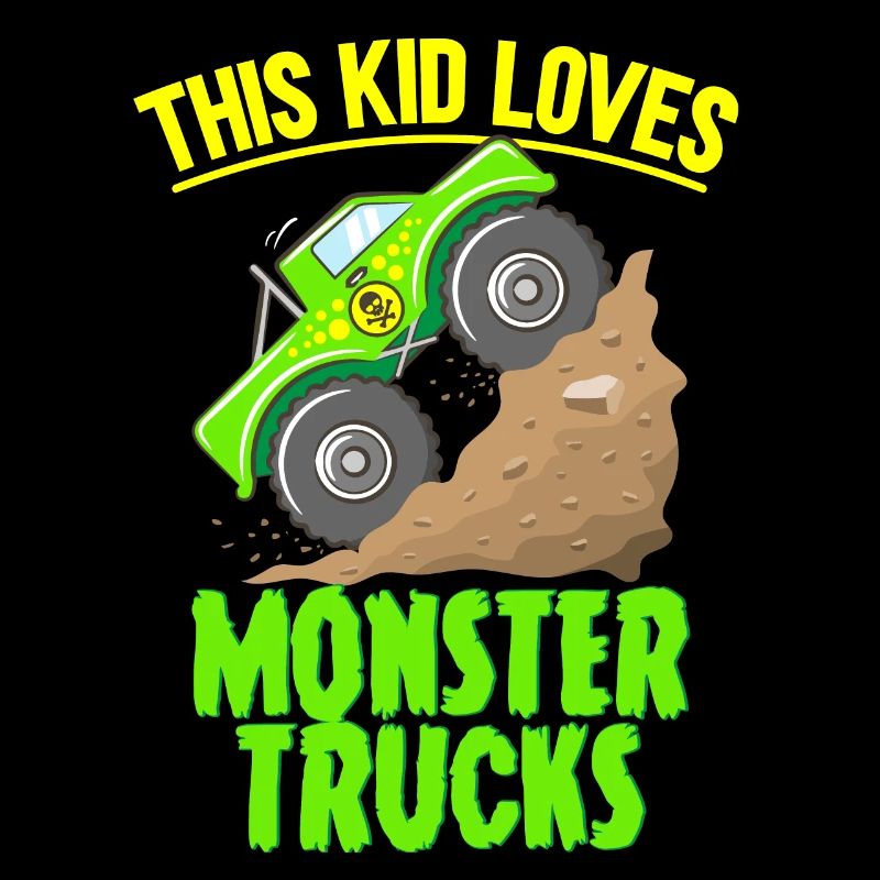 Dieses Kind Liebt Monstertrucks