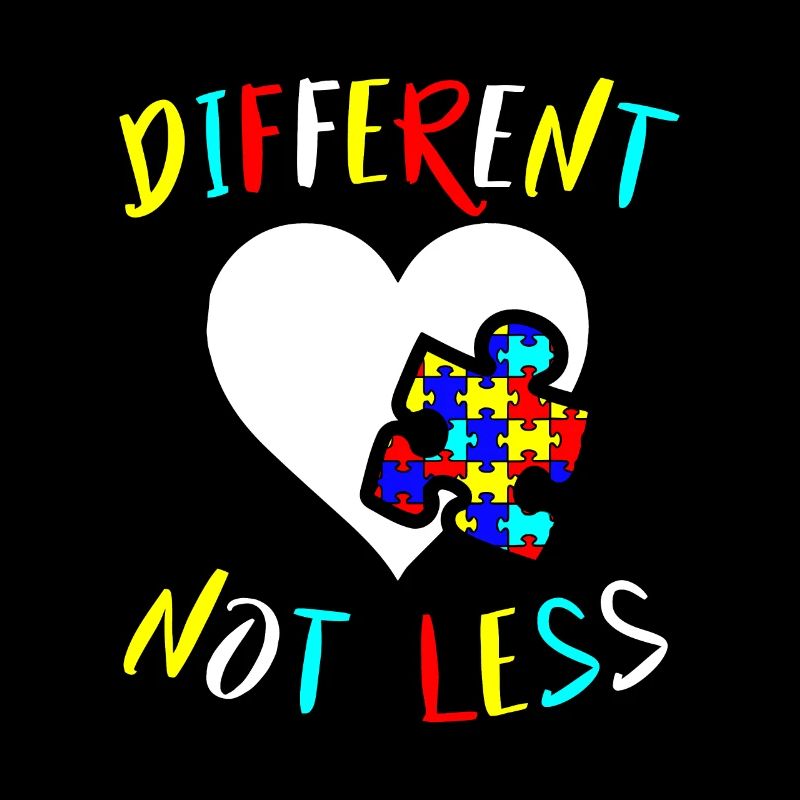 Autism Awareness Design Gift Different Not Less Fo