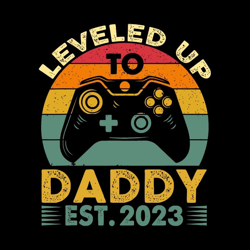 Hommes I Leveled Up To Daddy 2023 Vintage