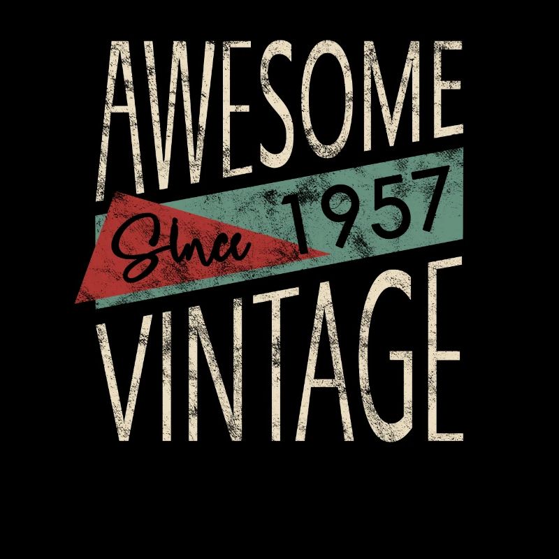 Awesome Since 1957 Retro Vintage Design