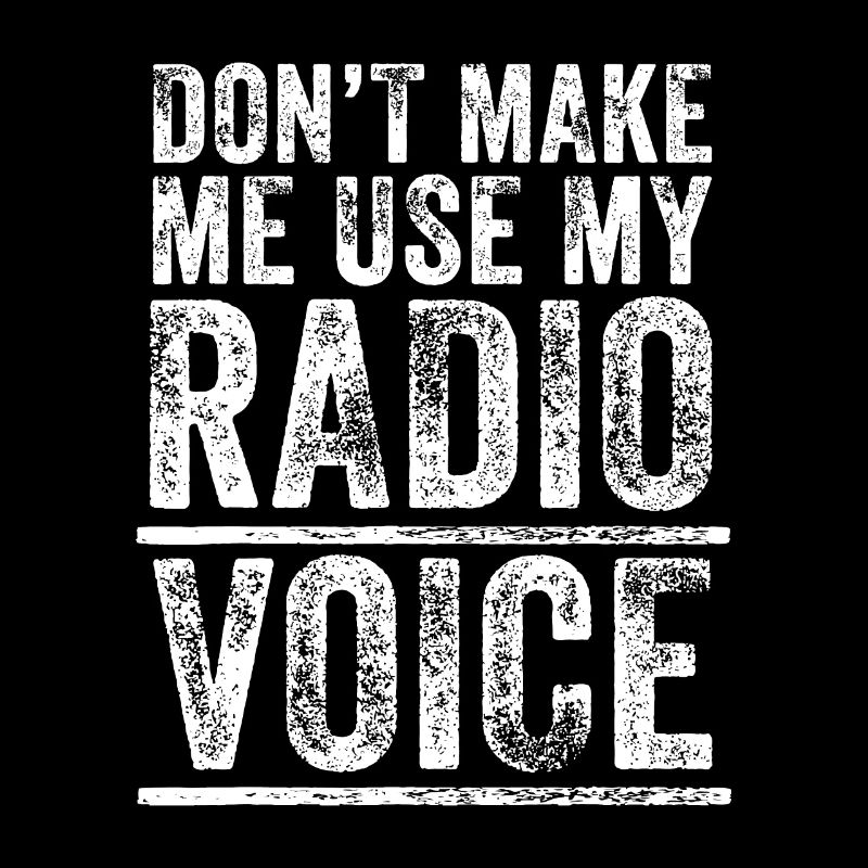 Ne me faites pas utiliser ma voix radio drôle vintage ret