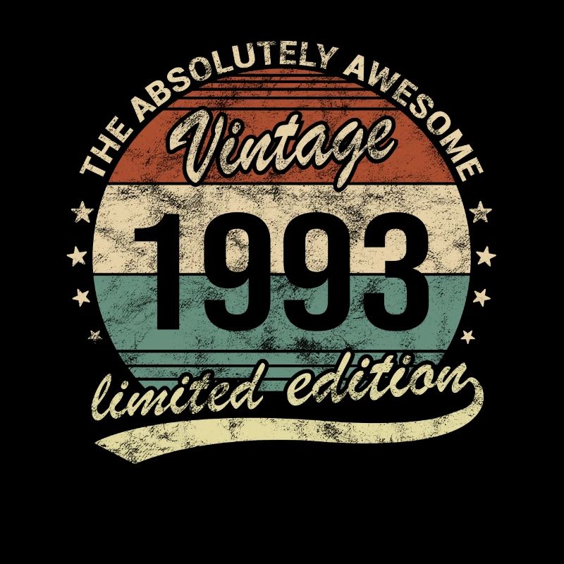 Awesome Since Vintage 1993 Retro Birthday Design