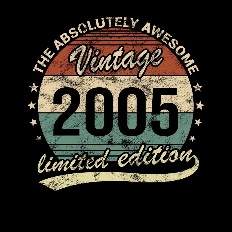 Awesome Since Vintage 2005 Retro Geburtstag Design