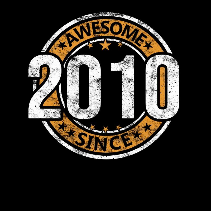 Awesome Since 2010 Retro Vintage Geburtstag