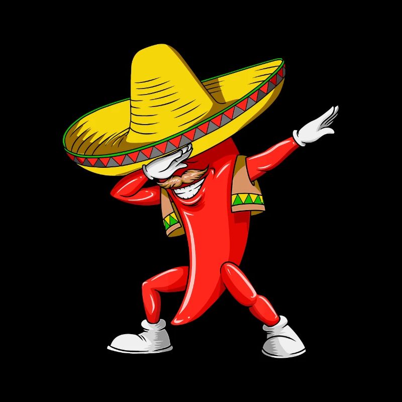 Dabbing Cinco De Mayo Chilli T idea Men Womens Kid