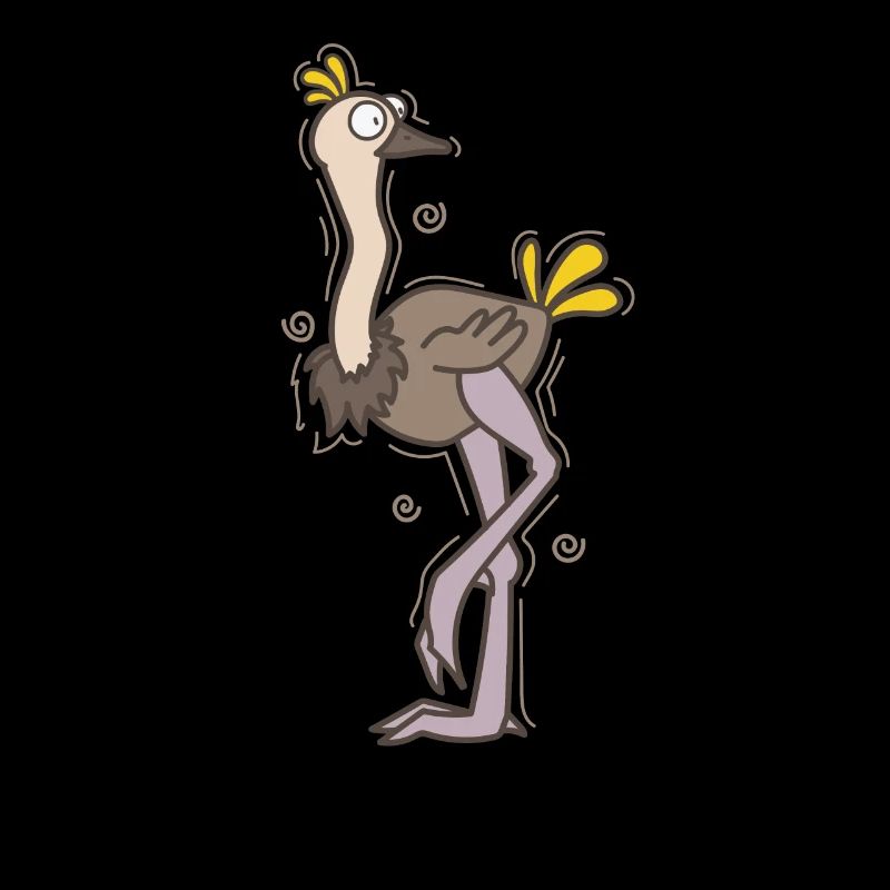 L’autruche oiseau est une ratite confuse