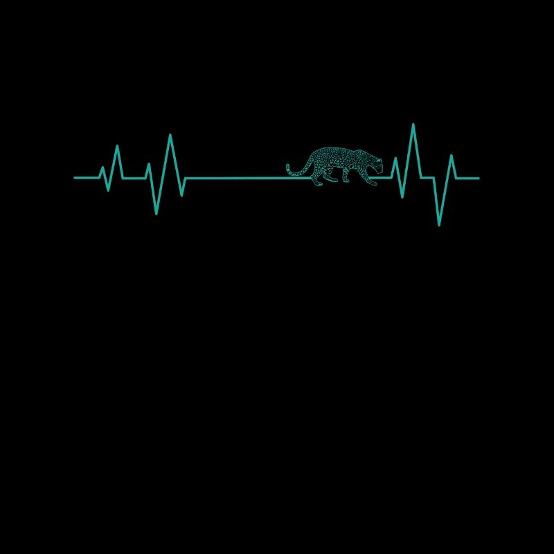 Heartbeat line for leopard big cat