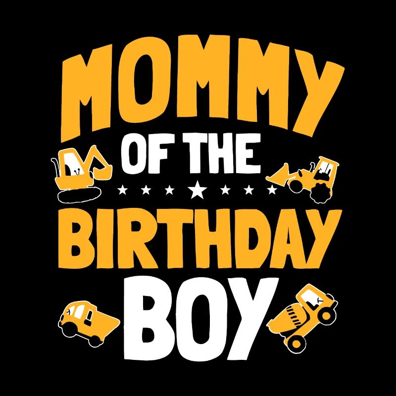 Mama des Geburtstagskindes Bauarbeiters Bday