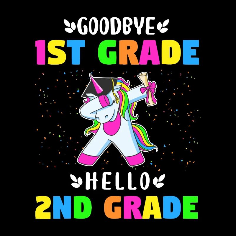 Goodbye First Grade hello second grade Unicorn Gir