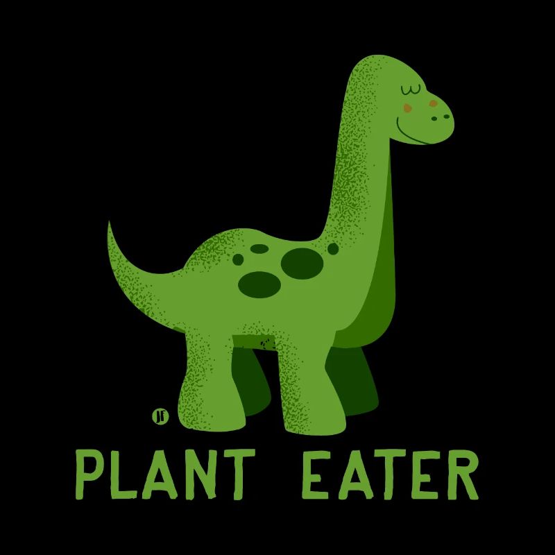 Mignon Dinosaur Plant Eater - Végétalien Végétarien