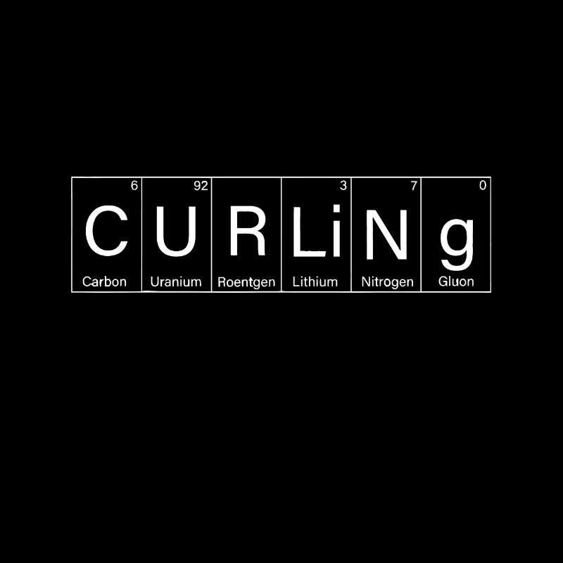 Drôle de curling Éléments périodiques Nerd Curling Stone