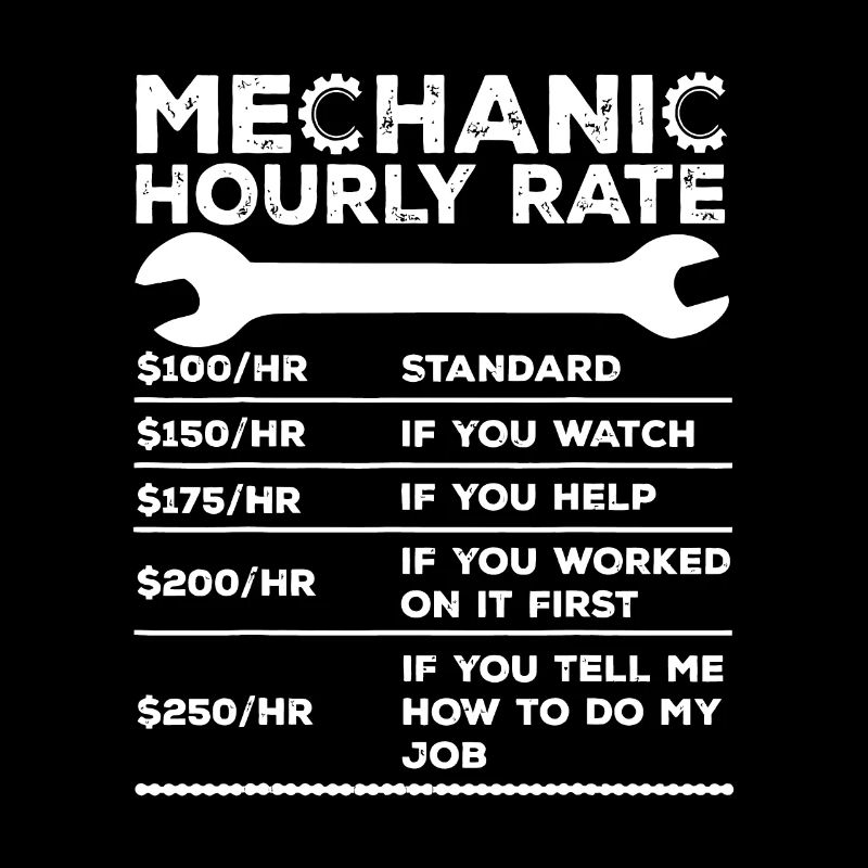 Funny Mechanic Hourly Rate