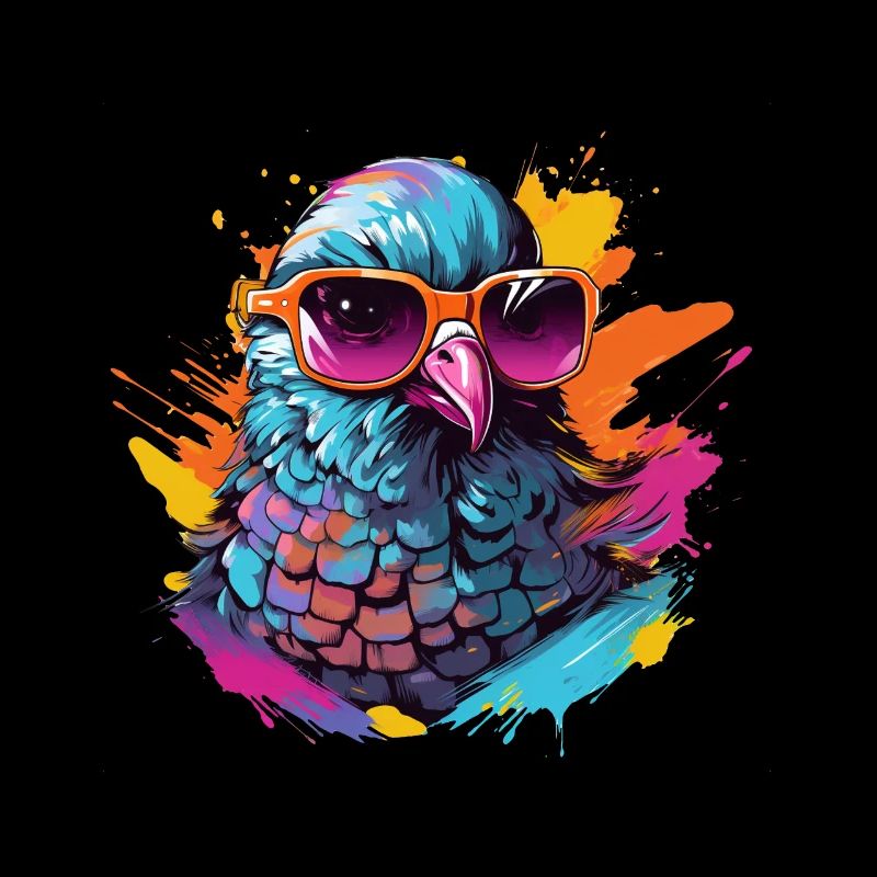 Taube bunter Vogel