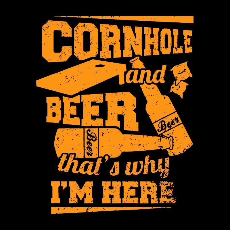 Cornhole und Bier, deshalb bin ich hier