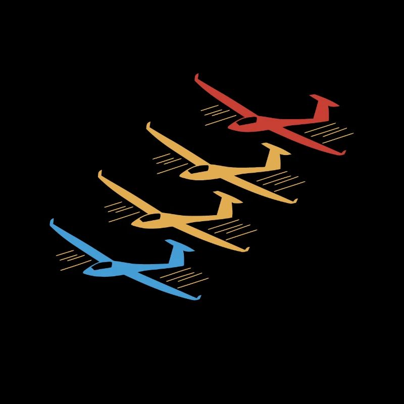 Retro Glider Segelflugzeug Flugzeug Geschenk