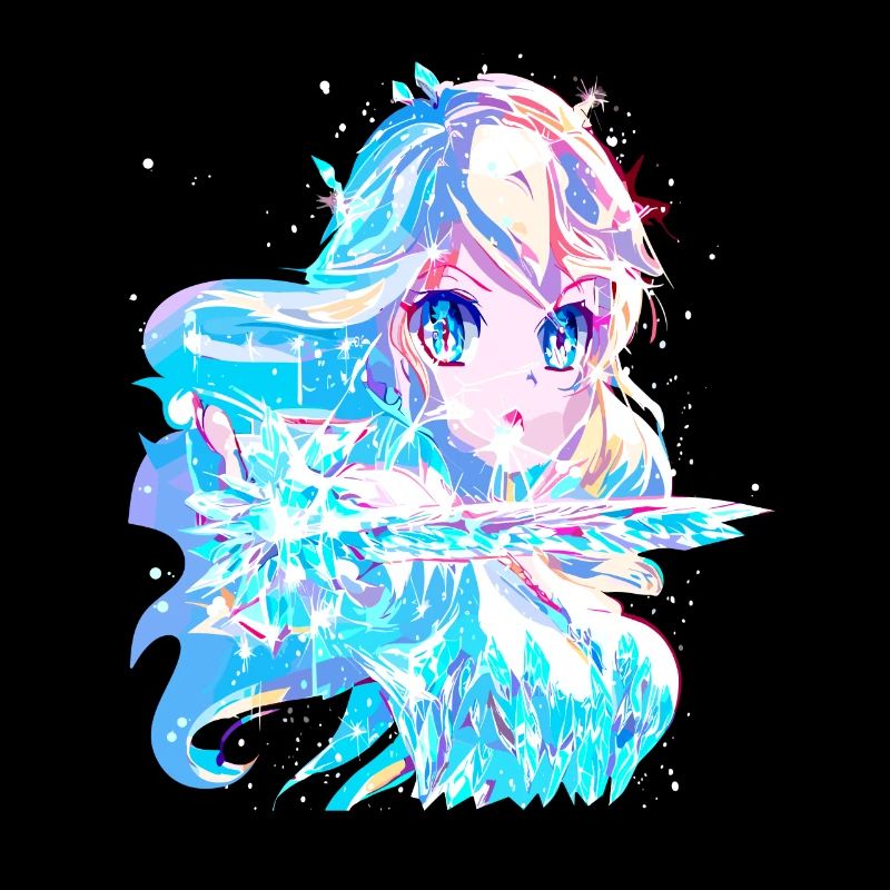 Eisprinzessin - Eiskalte Anime Schönheit