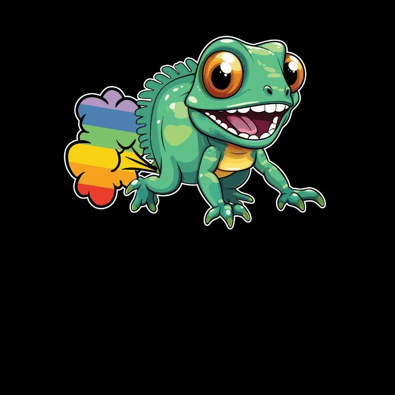 Caméléon Caméléon Drôle Rainbow Pet