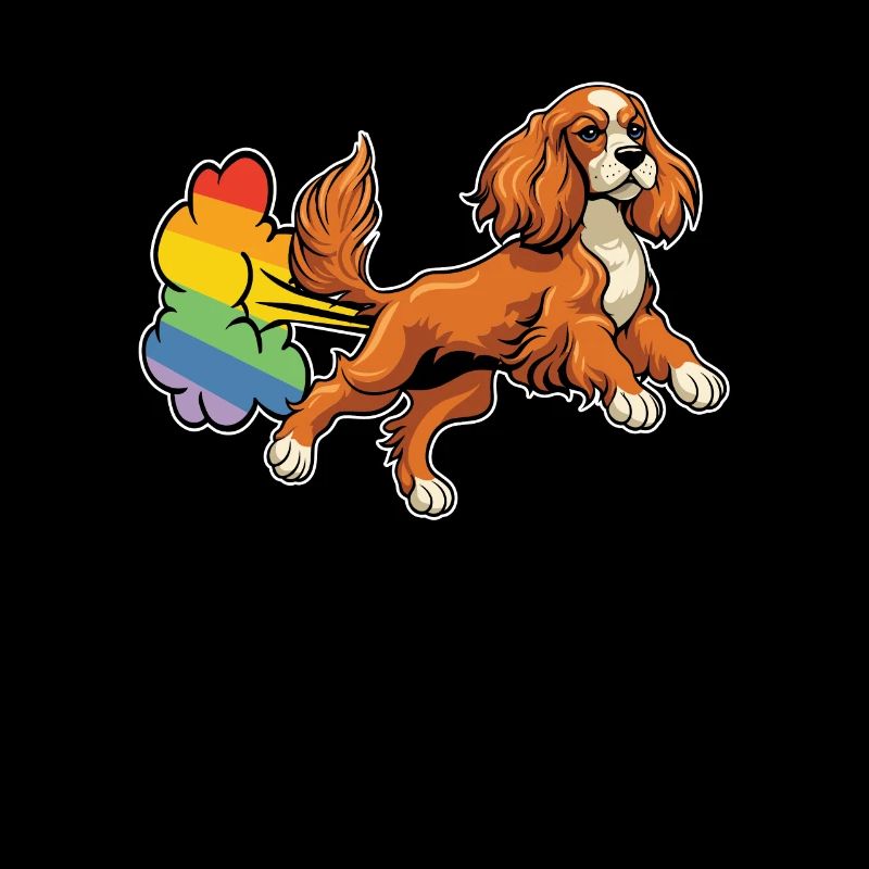 Cocker Spaniel Arc-en-ciel Pet arc-en-ciel