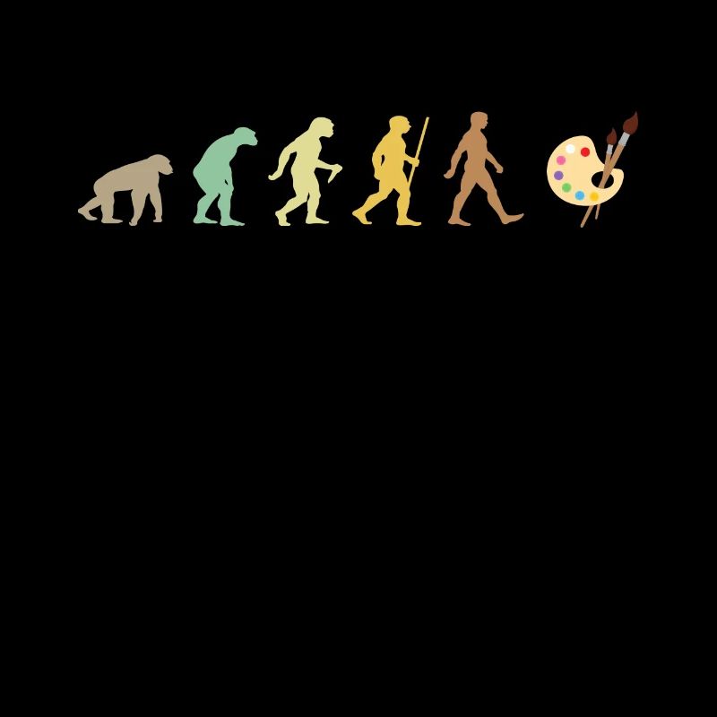 Malerei Retro Künstler Kunst Evolution Farbpalette