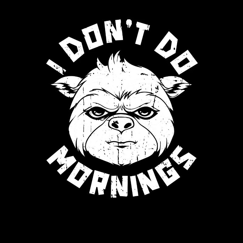 Faultier Witzig I Dont Do Mornings