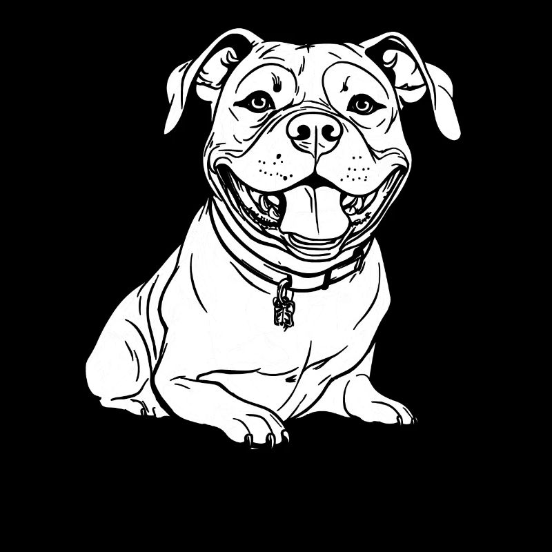 American Bully Souriant