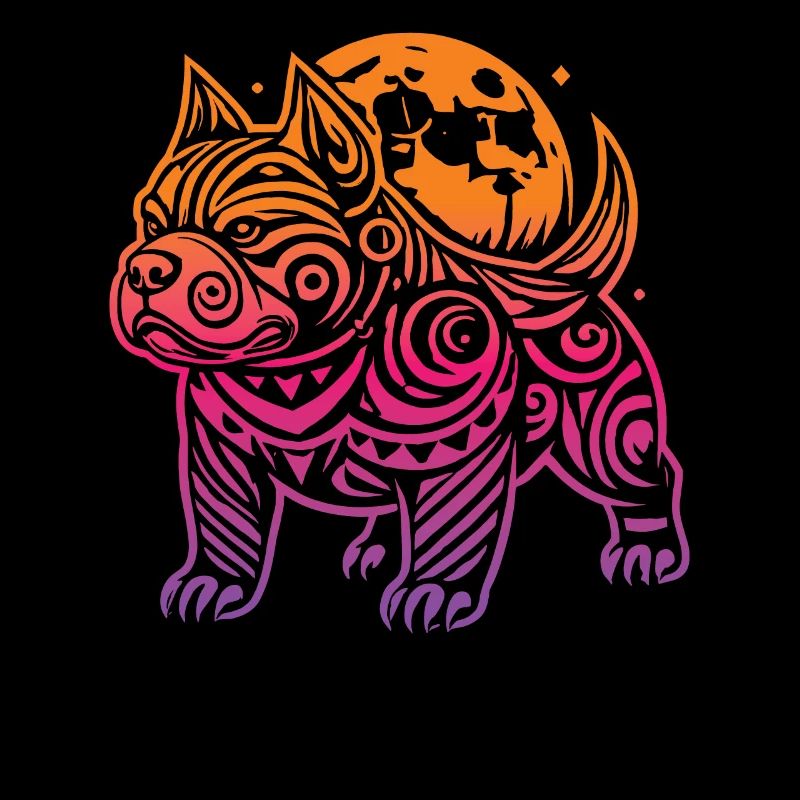 American Bully Stammes Moon Phases