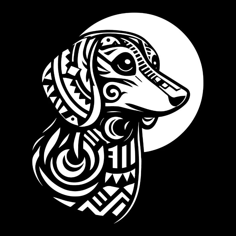 Dackel Dachshund Stammes Moon Phases