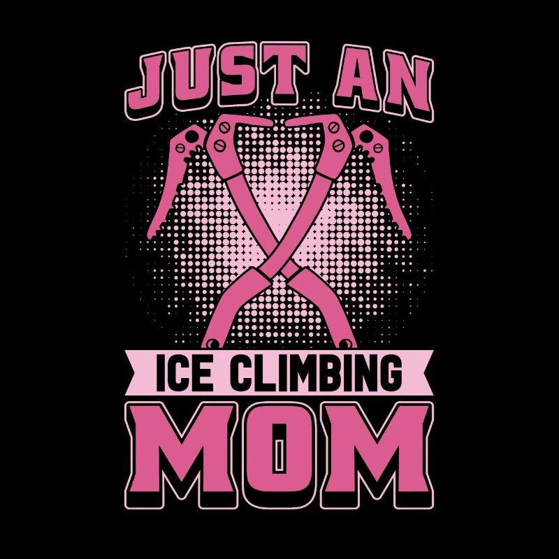Eisklettern Mutter juste une maman grimpeuse sur glace