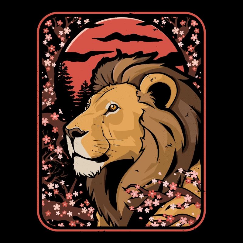Löwe Japan Cherry Blossom Moon