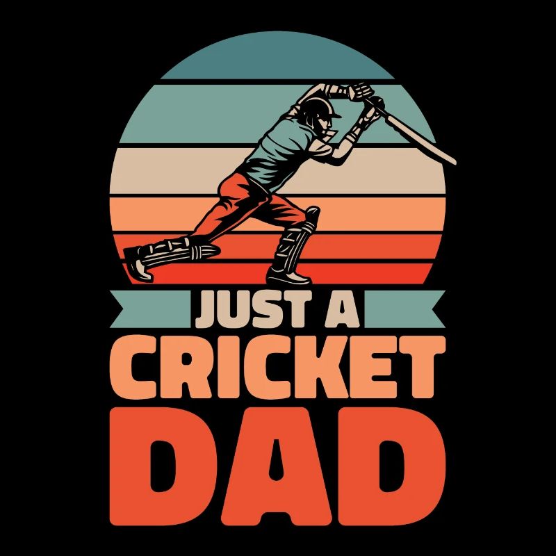 Père de cricket juste un papa de cricket