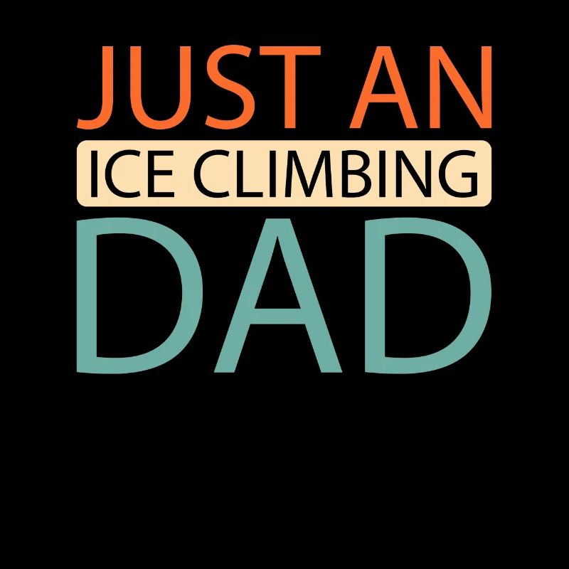 Eisklettern juste un papa grimpeur de glace