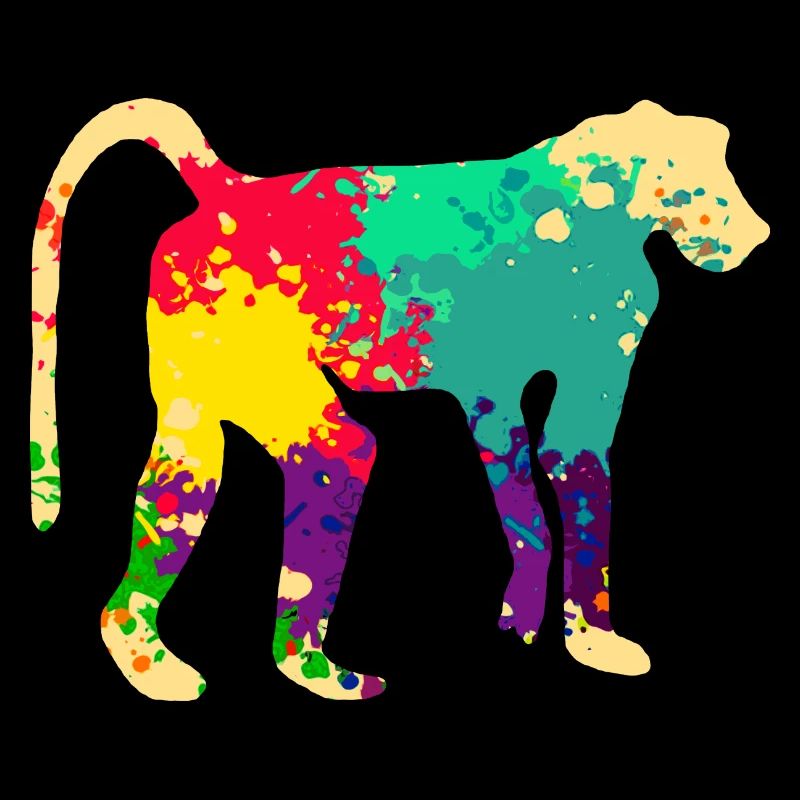 Babouin coloré