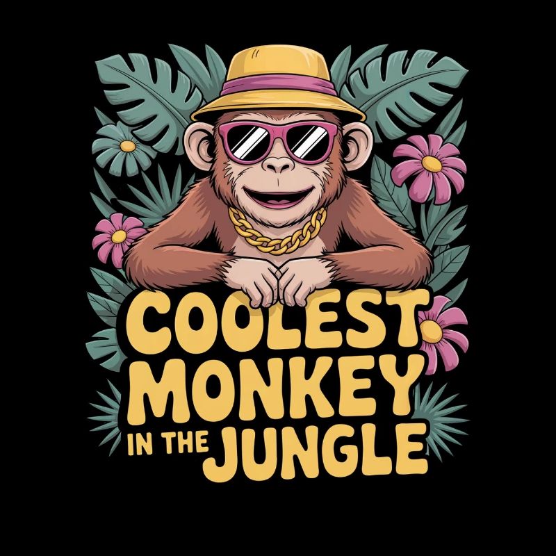 Coolest Monkey in the Jungle – Frecher Affe mit Sp